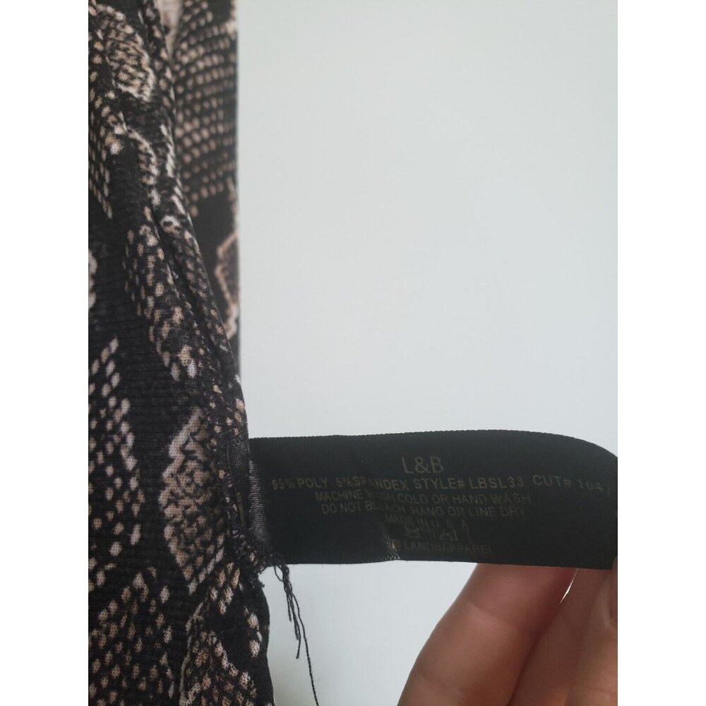L&B Lucky Blessed Womens S Kimono Duster Snakeskin Print Open Front Half Sleeve - Picture 6 of 6